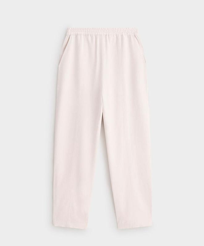 Pantalón largo lino y algodón de Oysho (precio: 12,99 euros)