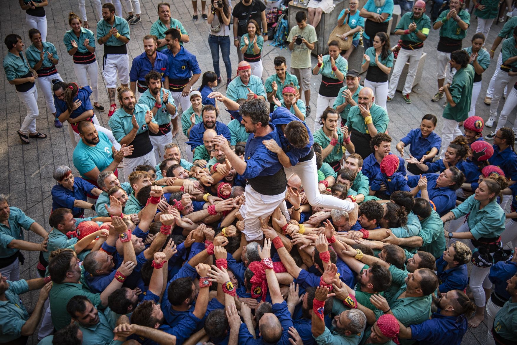 Els Castellers de Berga celebren el seu desè aniversari