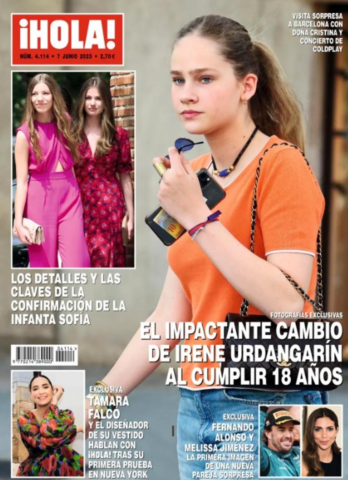 Portada de la revista HOLA.