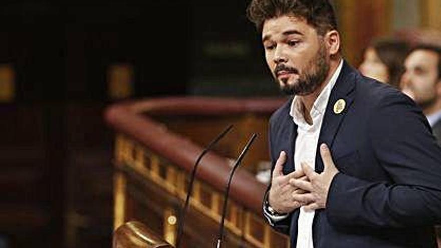 Gabriel Rufián, ahir al Congrés dels Diputats