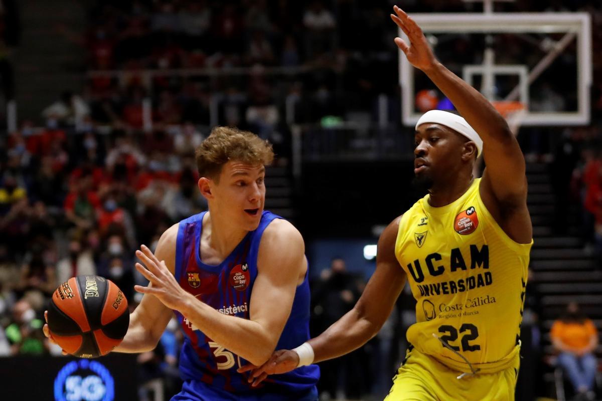 Jokubaitis, en una acción del partido ante McFadden