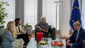 La presidenta de la Comunidad de Madrid, Isabel Díaz Ayuso, se reúne con la presidenta del Banco Central Europeo, Chistine Lagarde.