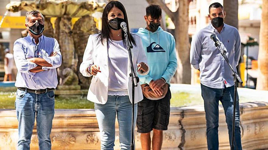 La alcaldesa, Esther Hernández, durante la presentación de la campaña. | | LP/DLP