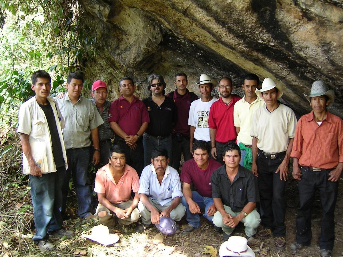 Productores de café de Honduras, uno de los proyectos liderados por el profesor Vicente González.