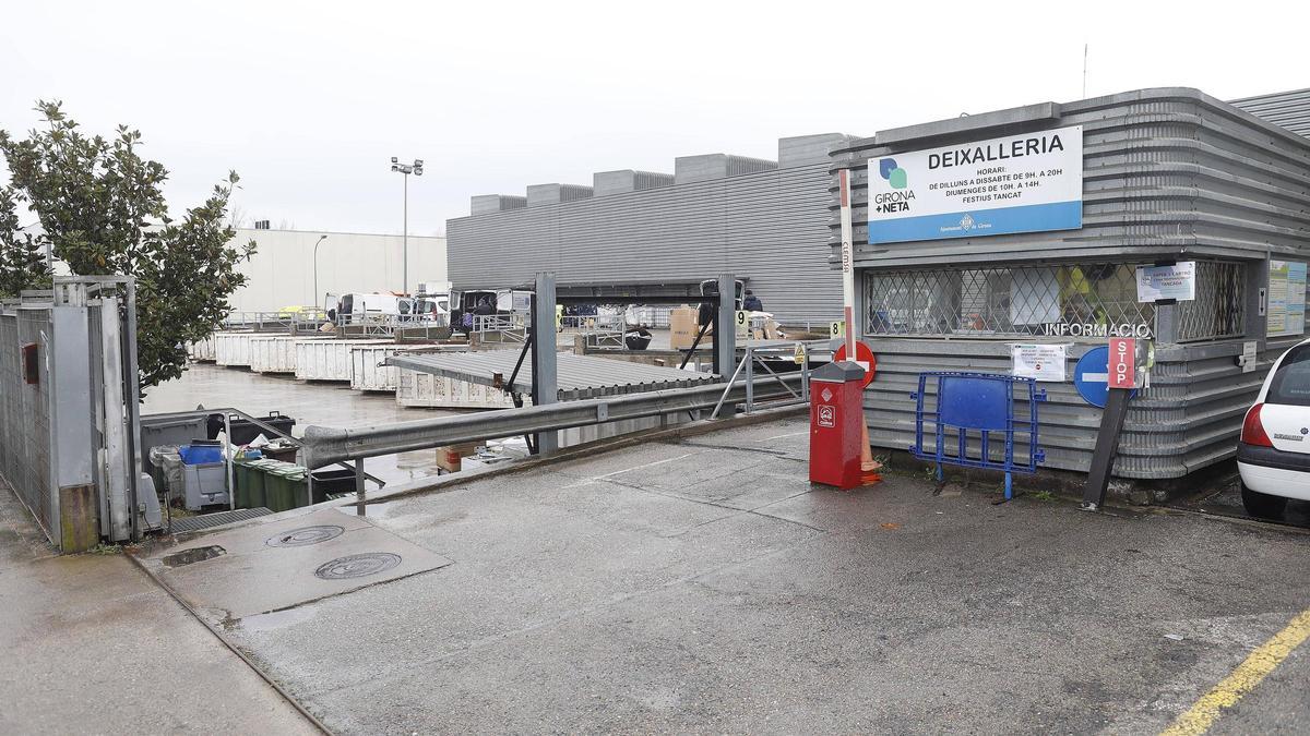 L'entrada la deixalleria municipal situada al polígon Mas Xirgu.