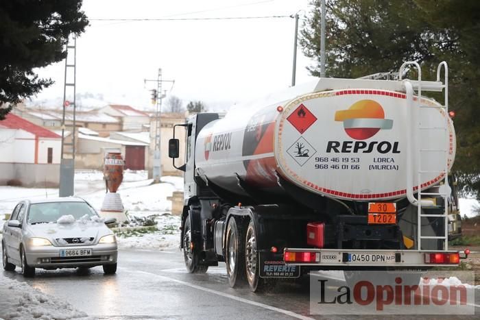 Nieve en Coy y Avilés (Lorca)