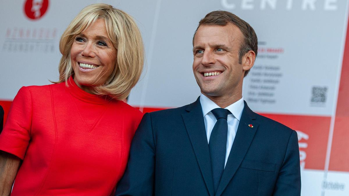 Brigitte y Emmanuel Macron.