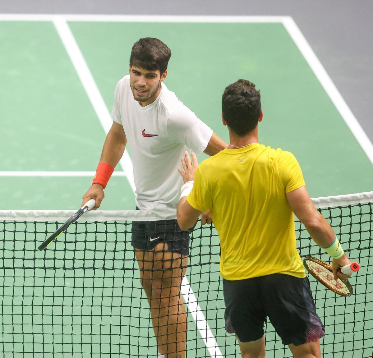 Copa Davis en València: España entrena por segundo día en La Fonteta