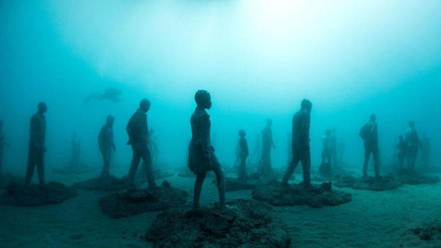 Una panorámica general del museo que se contruye en Lanzarote.