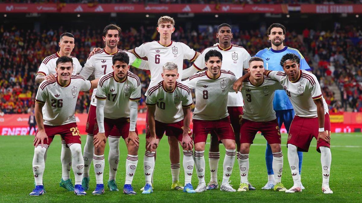 El once de España contra Egipto