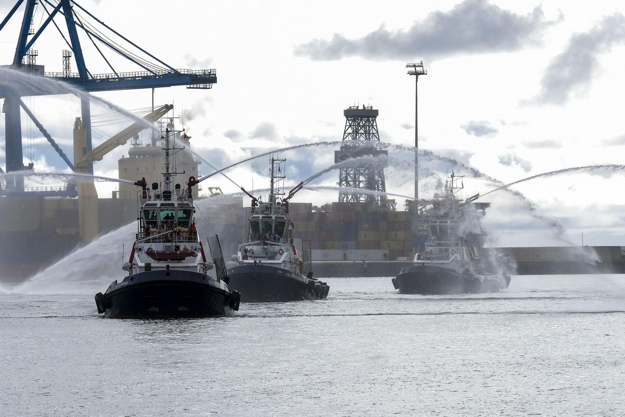 Recibimiento a los Reyes Magos a su llegada a la Base Naval de Las Palmas de Gran Canaria