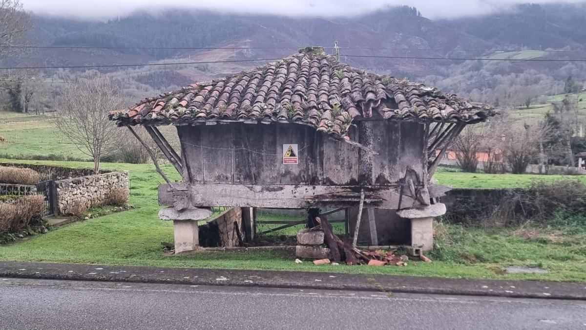 Estado ruinoso que presentaba la edificación.