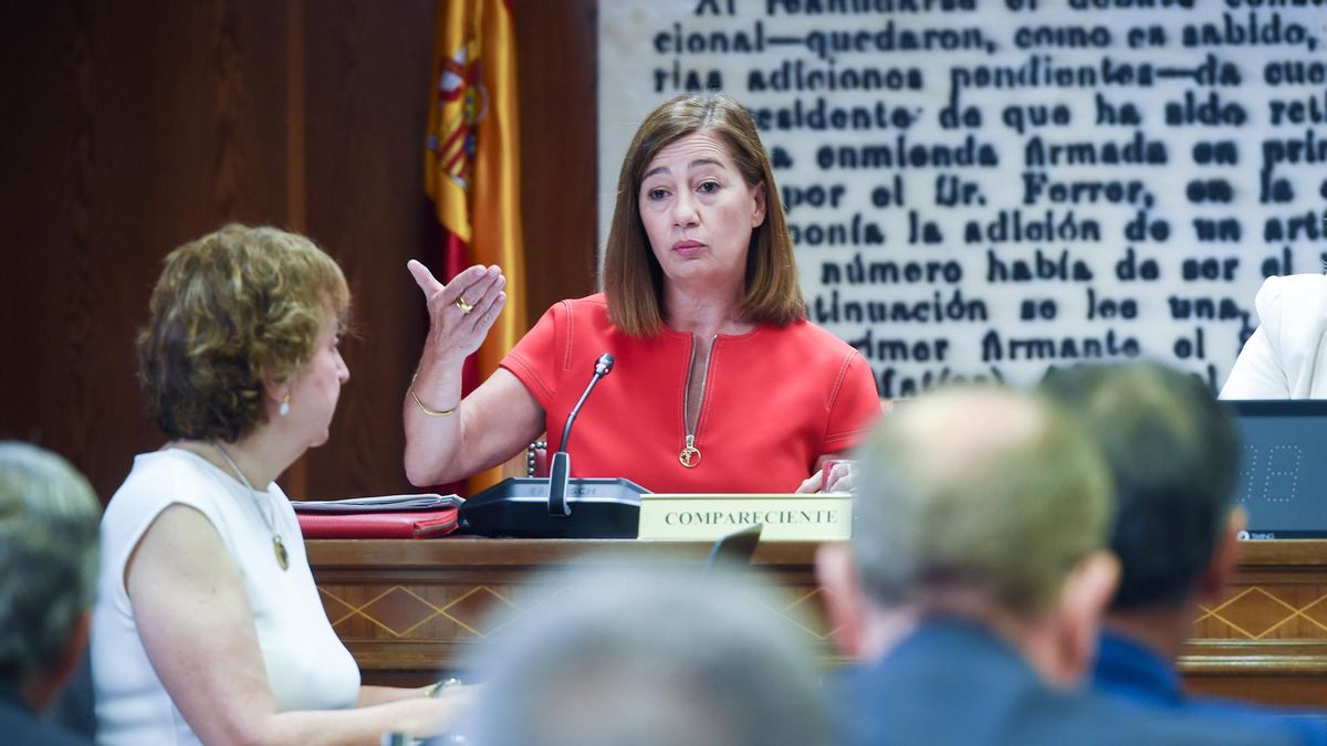 La expresidenta de las Islas Baleares y actual presidenta del Congreso, Francina Armengol, comparece ante la Comisión de Investigación por el ‘caso Koldo’, en el Senado,a 8 de julio de 2025, en Madrid (España). Armengol ha sido citada por el Partido Popular por sus versiones sobre el encuentro con el presunto conseguidor de la trama Koldo, Víctor de Aldama, ya que fuentes del entorno de la expresidenta balear confirmaron que la expresidenta balear mantuvo un encuentro con Aldama, aunque lo situaron en el marco de una reunión con Globalia. 08 JULIO 2025 Gustavo Valiente / Europa Press 08/07/2025. FRANCINA ARMENGOL;Gustavo Valiente;category_code_new