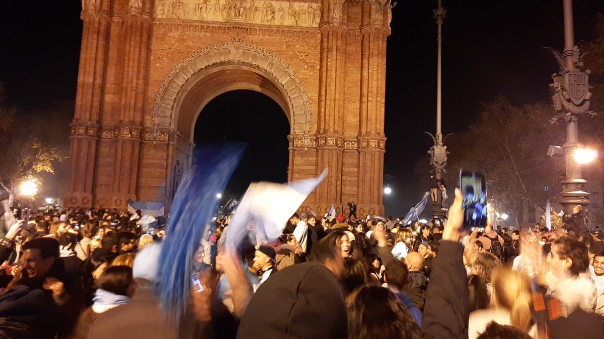 Celebración Argentina en Arc de Triomf