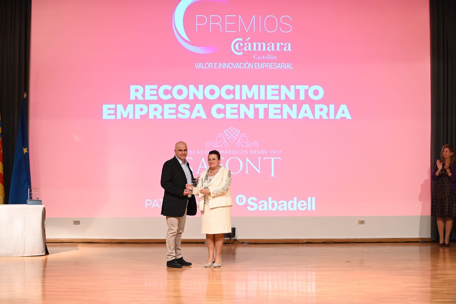 Entrega de premios en el acto de la Cámara de Comercio de Castellón