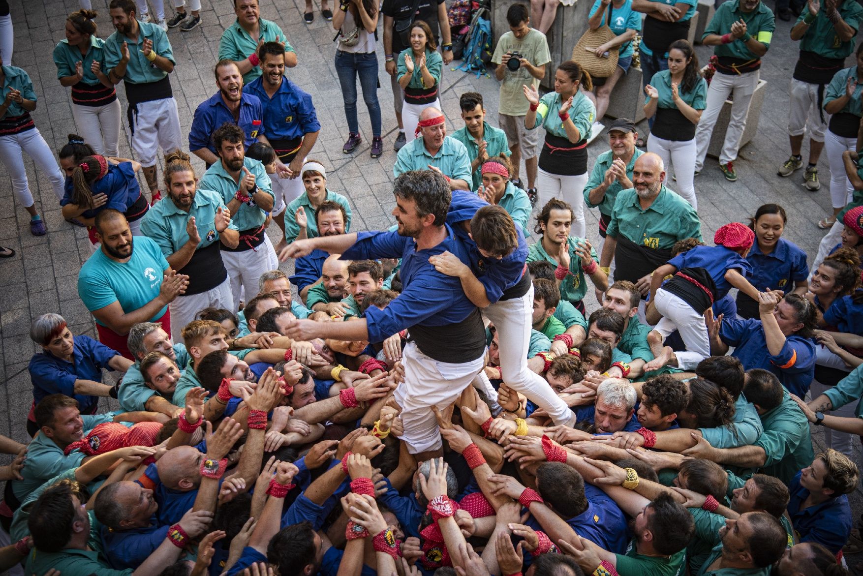 Els Castellers de Berga celebren el seu desè aniversari