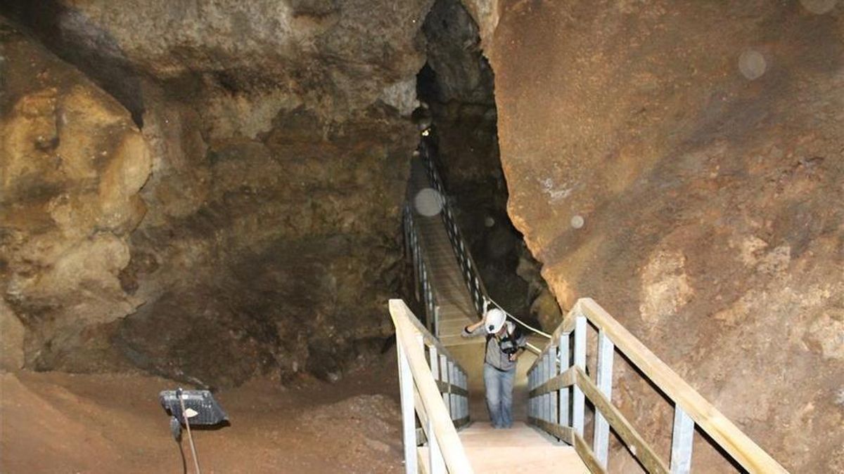 Interior de la Cueva del Yeso, en una imagen de archivo.