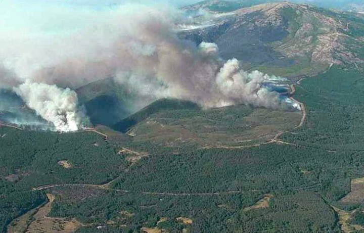 Incendio en la Sierra de Gata (Cáceres)