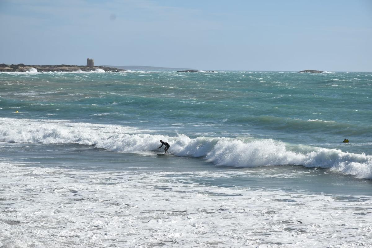 Temporal en ses Salines de Ibiza Temporal en ses Salines de Ibiza
