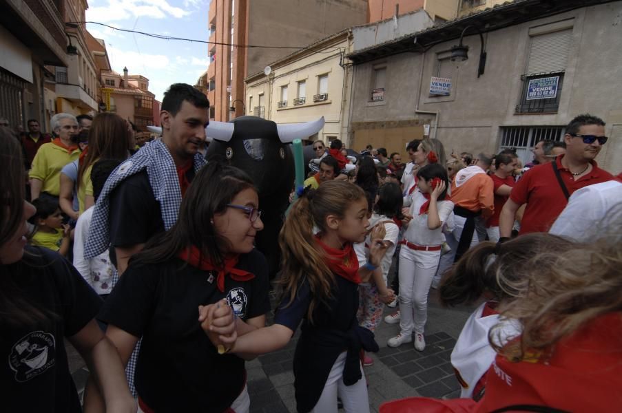 Los toros hinchables llenaron las calles