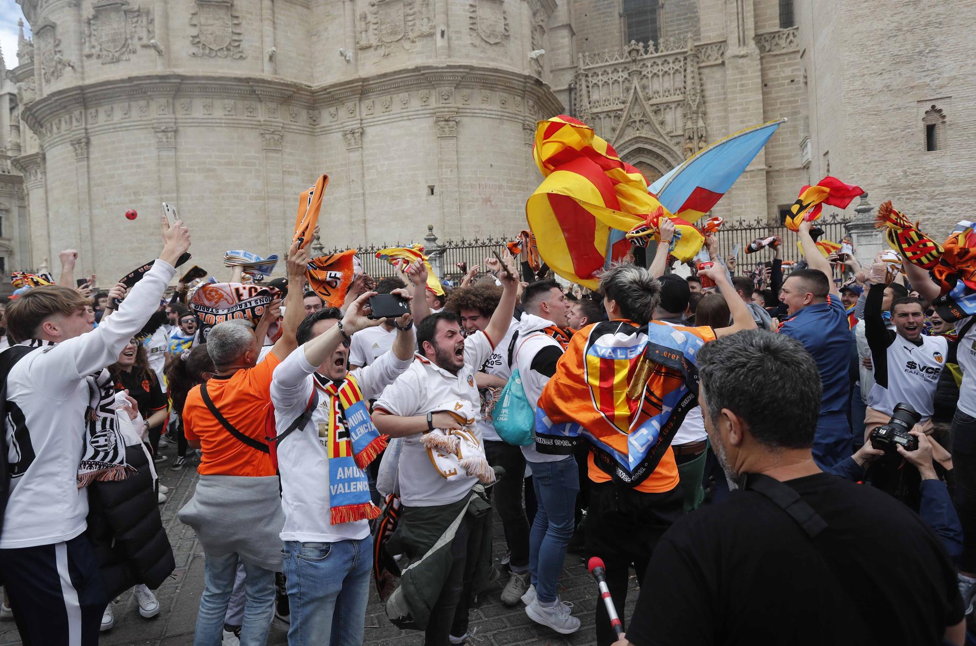 El valencianismo toma Sevilla: así está la ciudad