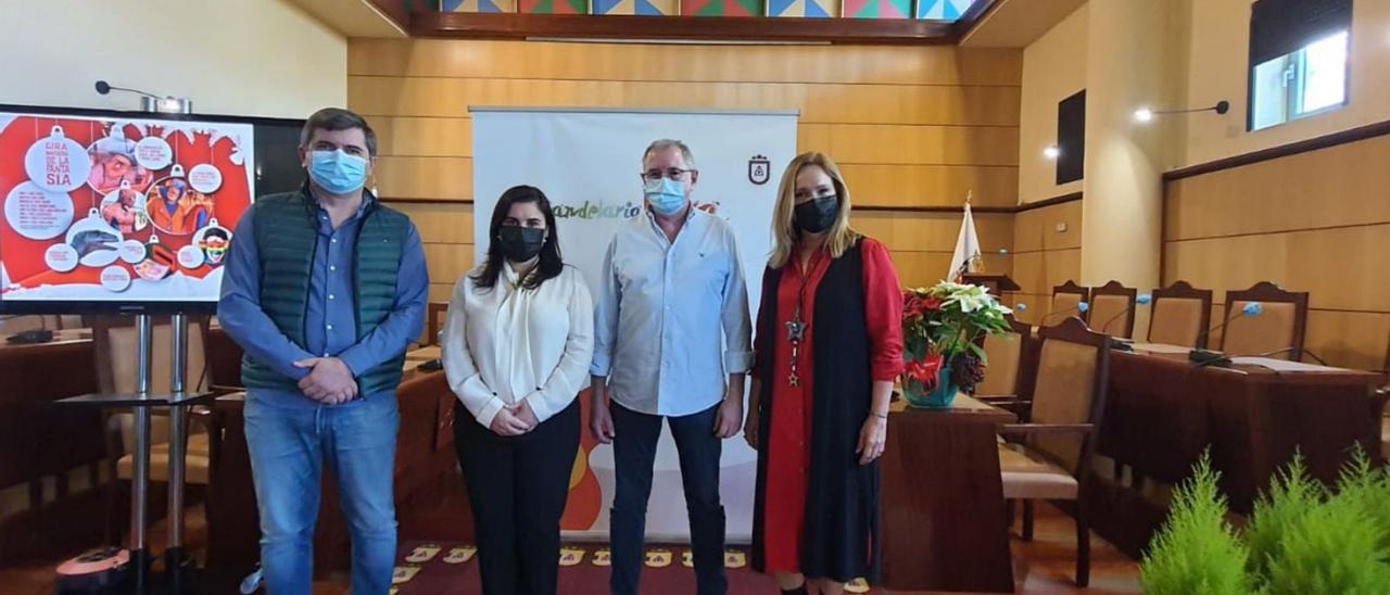 Presentación de la campaña navideña en el Ayuntamiento de Candelaria.