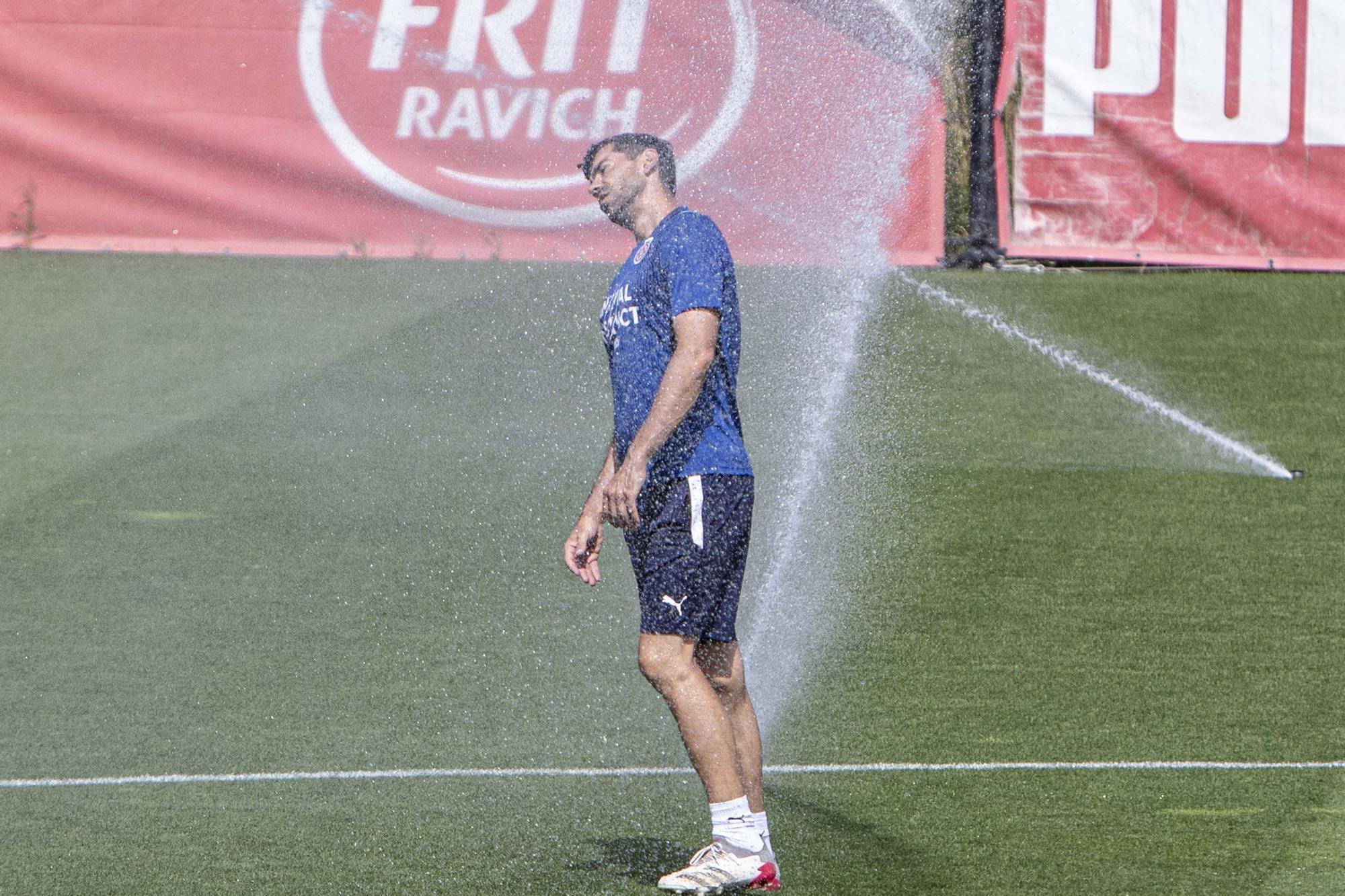 El penúltim entrenament del Girona abans de la final a Tenerife