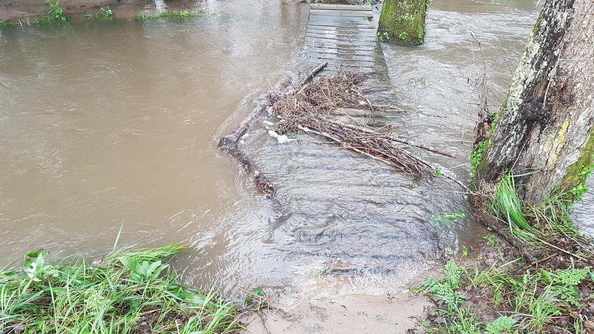 Desbordamiento del río Os Gafos.