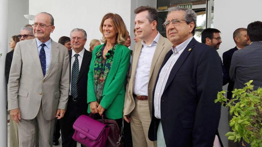 De izquierda a derecha: Francisco de la Torre, Felipe Romera, Cristina Garmendia, Javier Cremades y José Ángel Narváez.