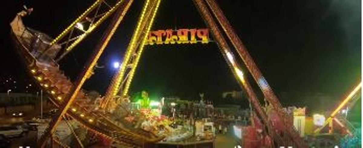 Atracciones de la Feria de la Cala del Moral en 2018.
