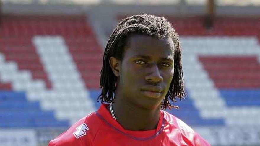 Ibrahima Baldé, durante su etapa como jugador del Numancia en 2010.