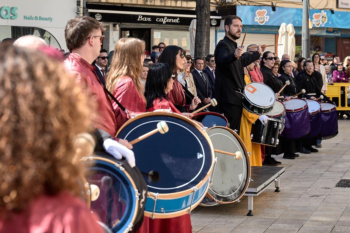 La Semana Santa de Gandia inicia el calendario de actividades con el pregón y la tamborrada