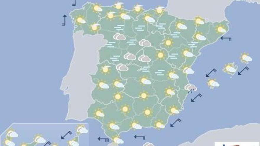 Intervalos nubosos al norte de Canarias