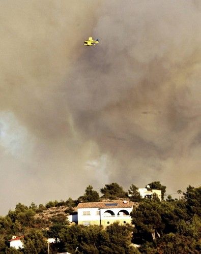 Incendio forestal en Xàbia