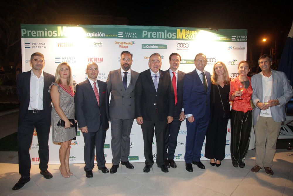 Más de 450 representantes de todos los ámbitos de la vida provincial asisten a la gala de entrega de los Premios Málaga 2017 en el Gran Hotel Miramar