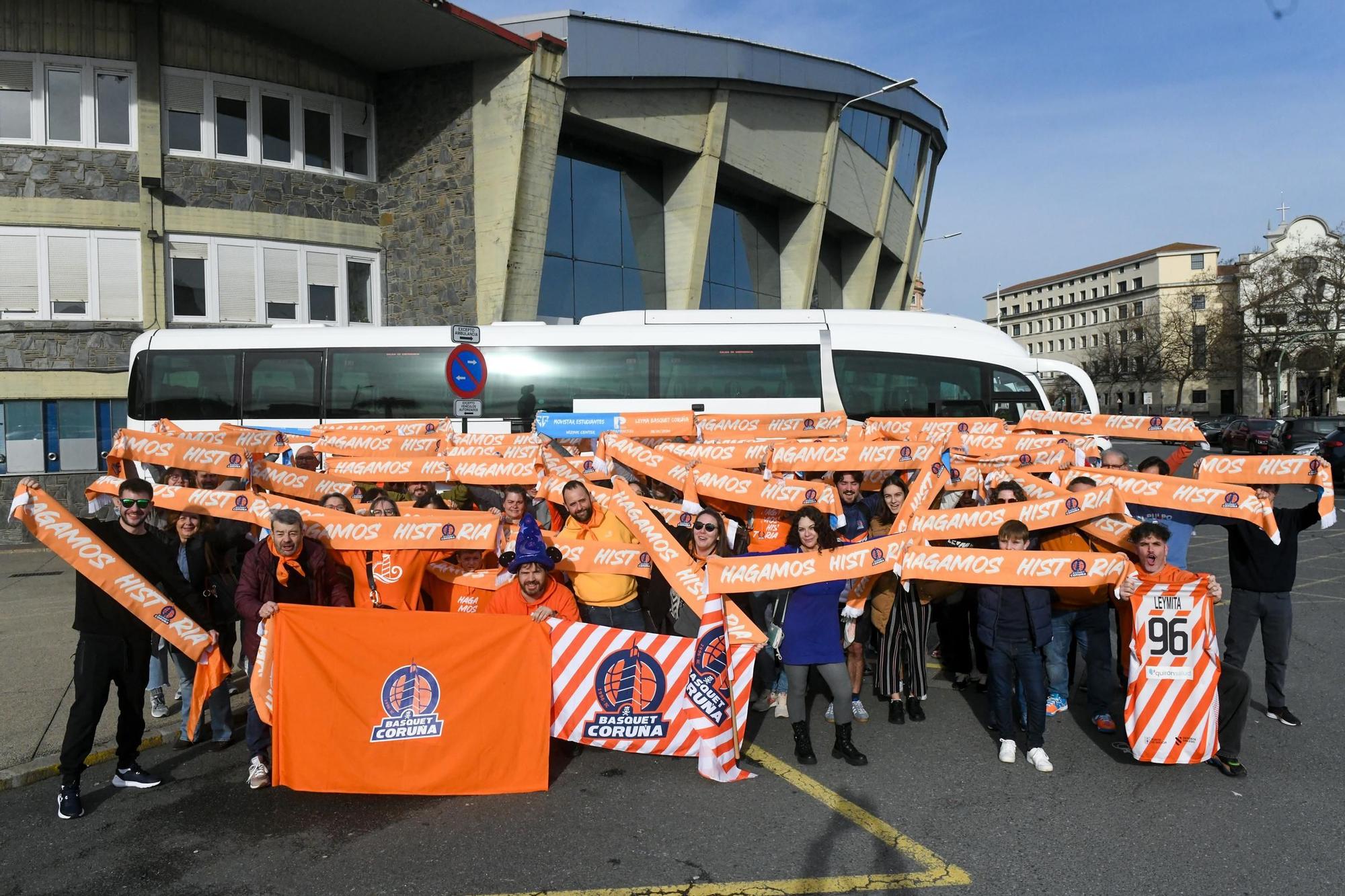 La Marea Naranja ya va camino de Madrid para animar al Leyma en la Copa de la Princesa