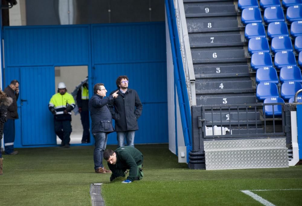 Reparación de las cubiertas del estadio de Riazor