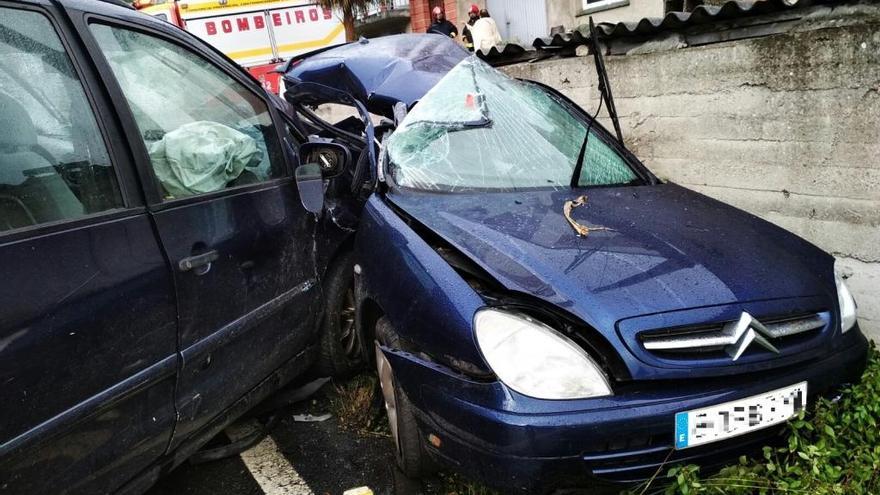 Coches accidentado en Pastoriza.