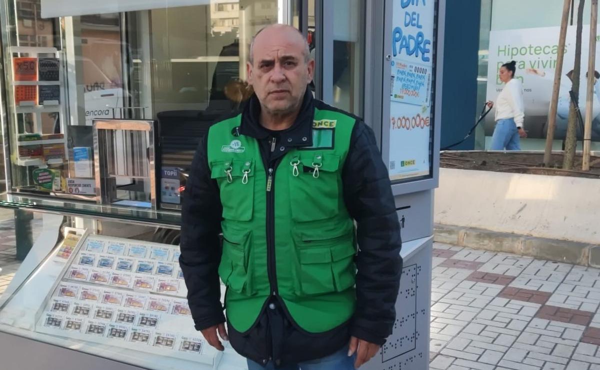 José Pérez Gutiérrez ha repartido 675.000 euros en el barrio de Huelin en el sorteo de la ONCE.