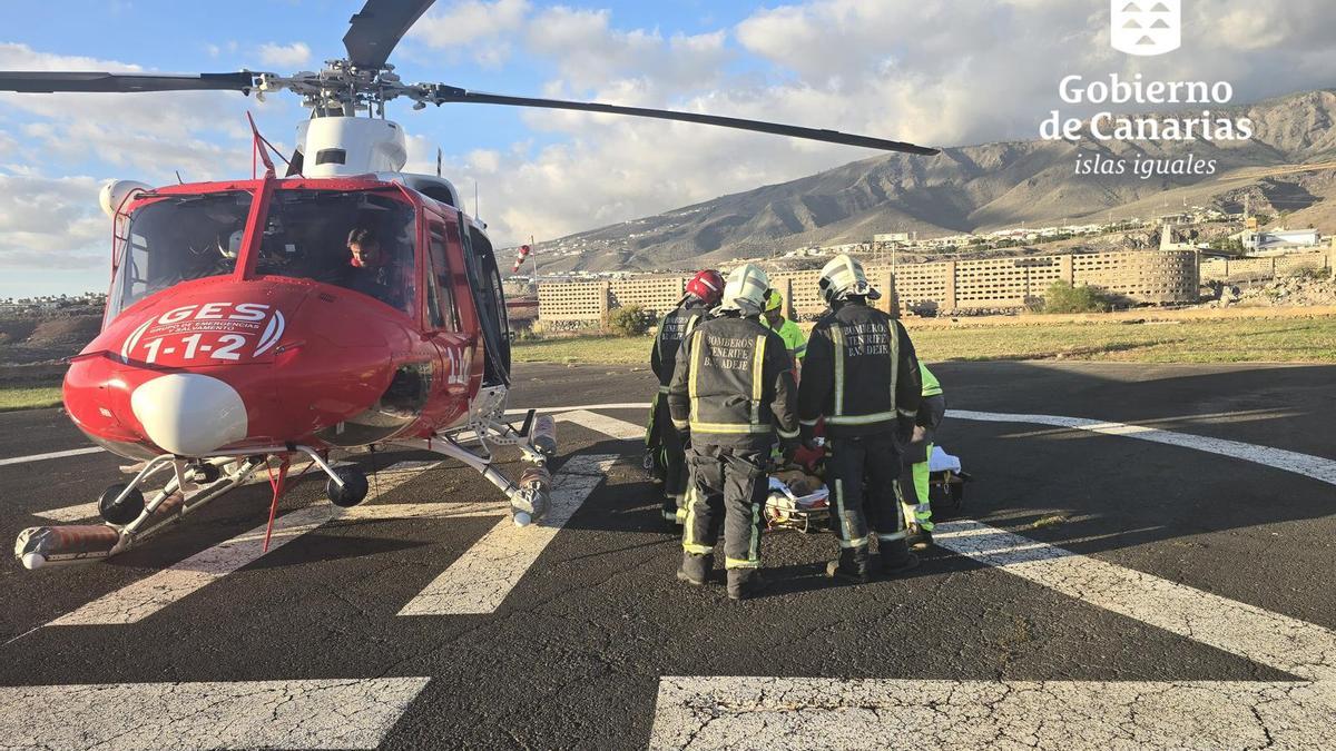 Parapentista accidentado