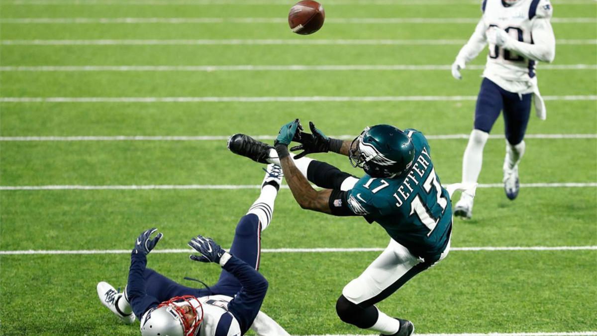 Jeffrey, durante una acción en la Superbowl