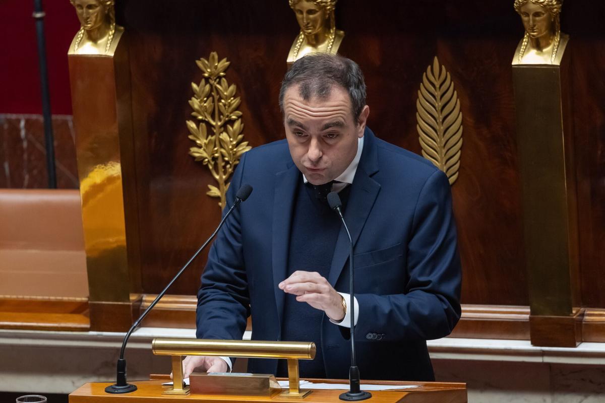 El primer ministro francés, Sébastien Lecornu, en la Asamblea Nacional.