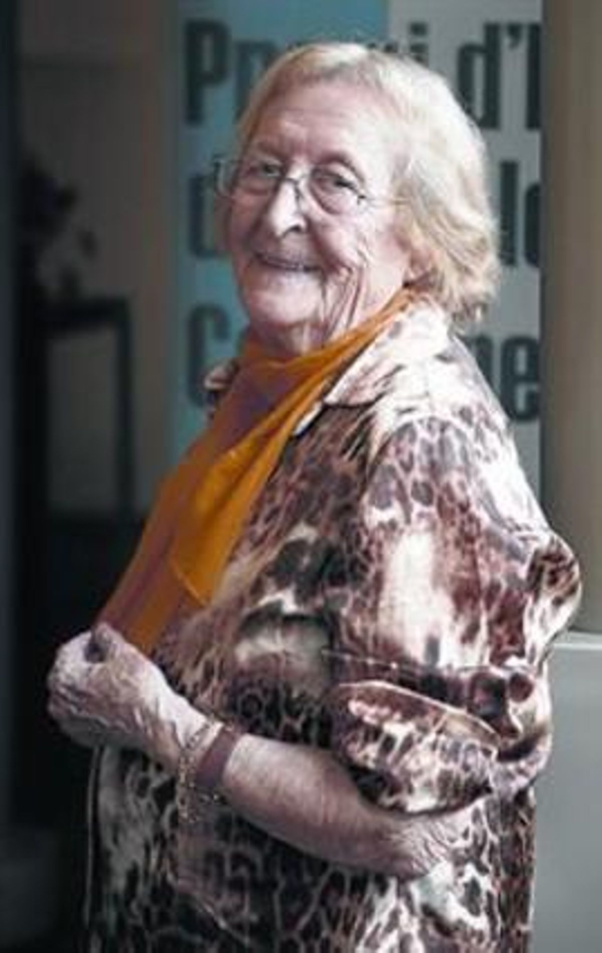 Montserrat Abelló, l’any 2008, després de rebre el Premi d’Honor. Montserrat Abelló, l’any 2008, després de rebre el Premi d’Honor.