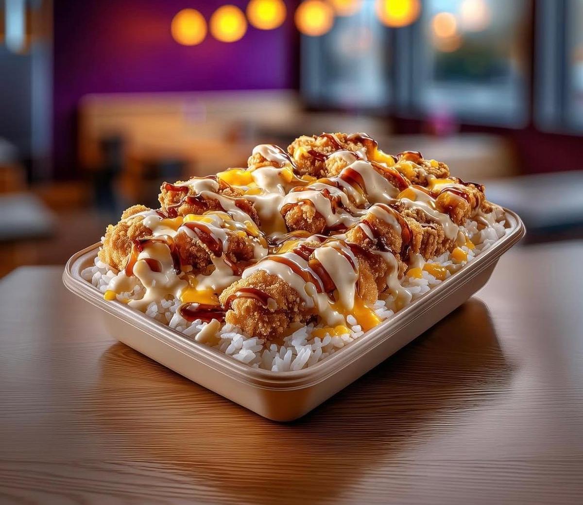 Una ración de Crousty, uno de los emblemas del nuevo restaurante de avenida Madrid