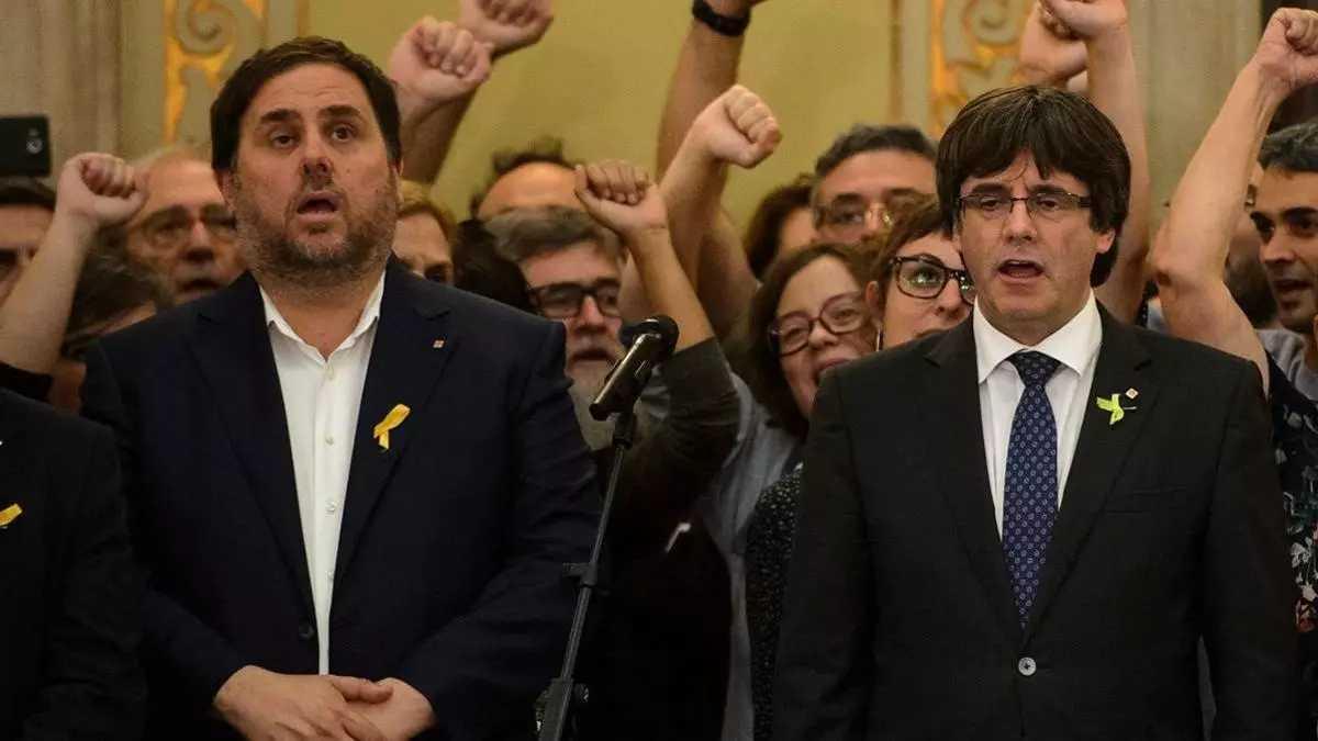 Junqueras i Puigdemont, en una imatge d'arxiu.