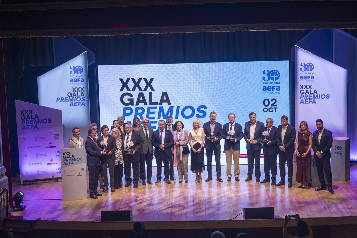 Acto de entrega de los premios de la empresa familiar en Aspe el pasado octubre.