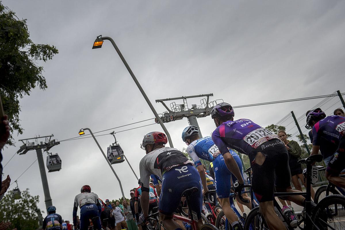 Ascensión a Montjuic en la Vuelta Ciclista a España del año 2023