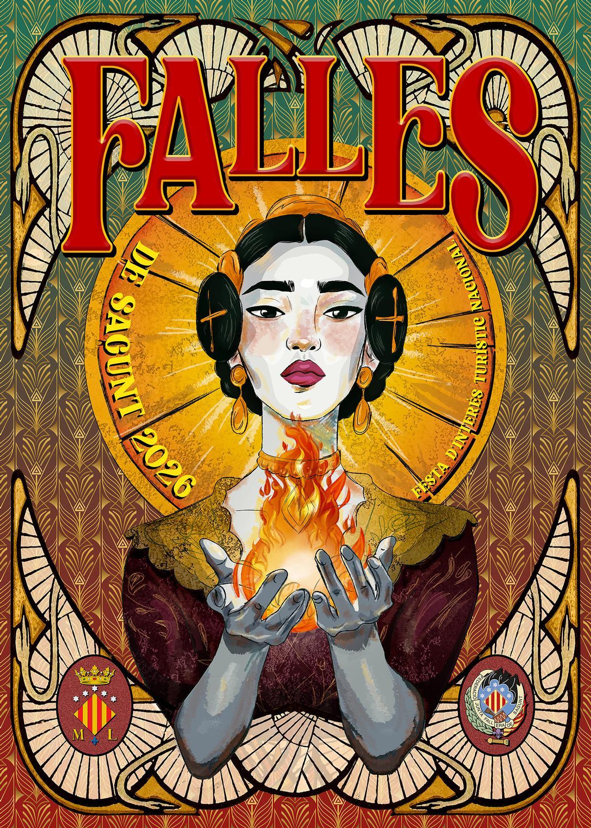 Cartel de las Fallas de Sagunt 2026.