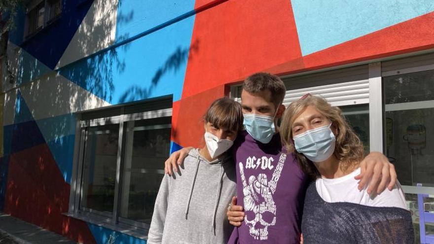 María Romano, Álex Sierto y Cristina Lago. 