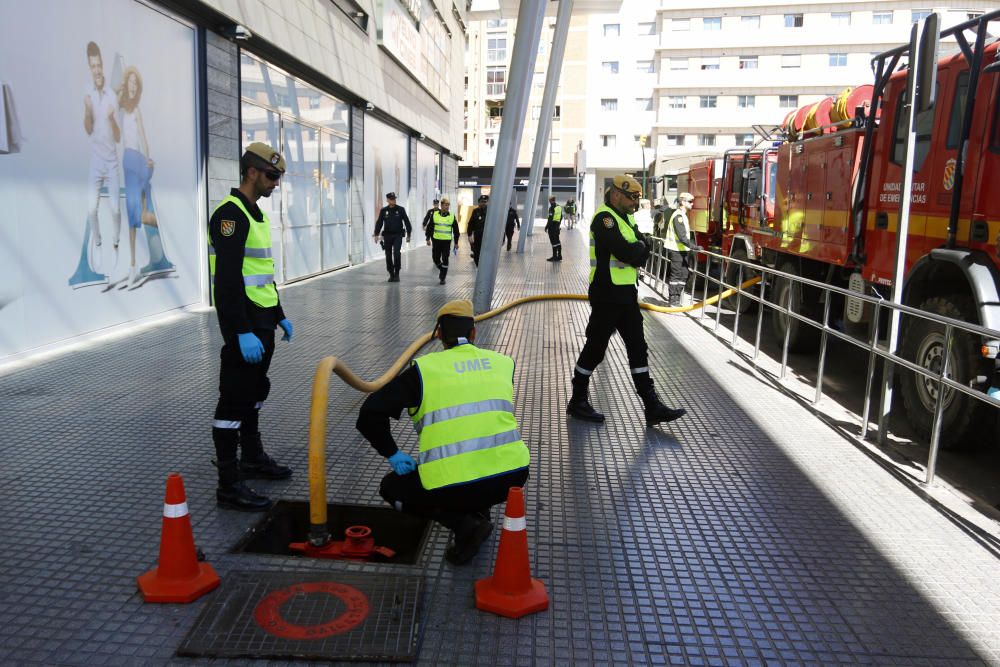 Desinfección en la Estación María Zambrano.